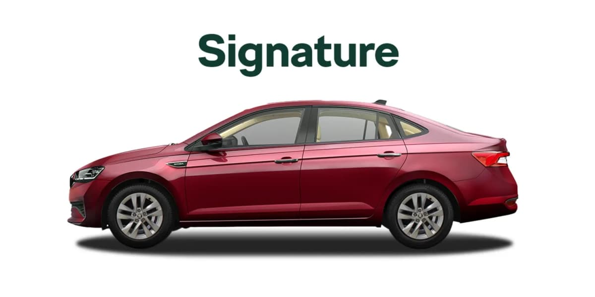 New Skoda Slavia signature