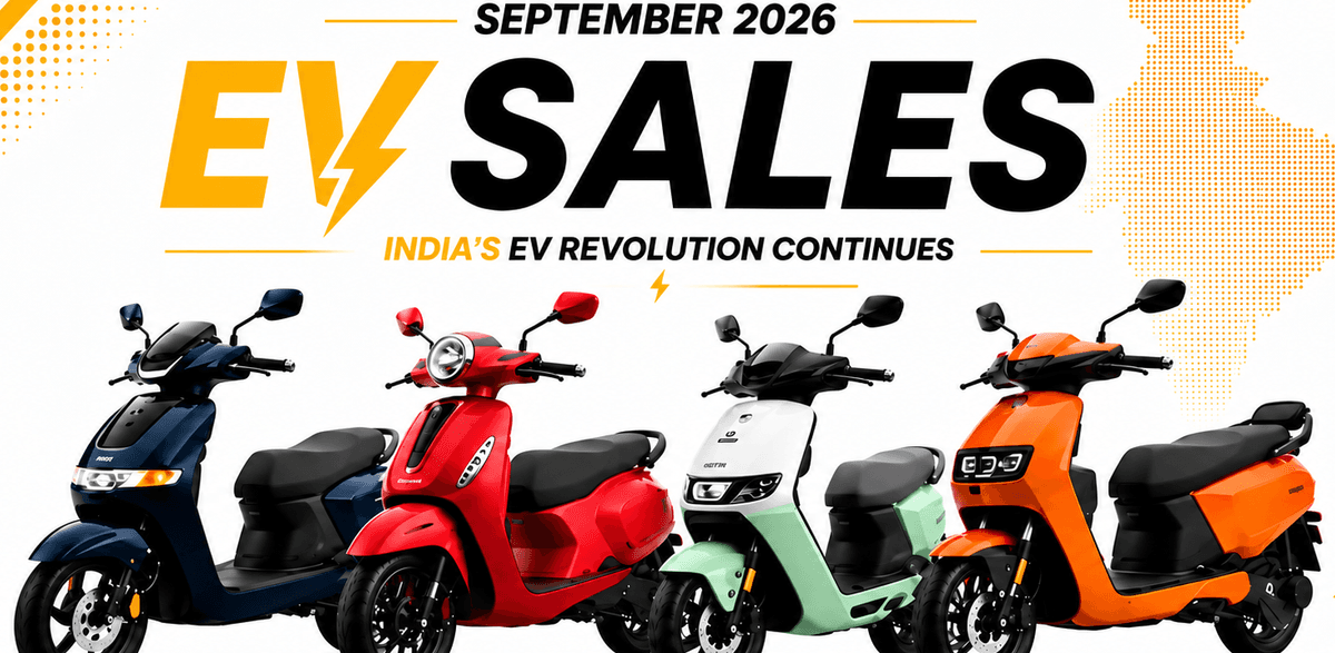 September 2026 Two-Wheeler Sales: EVs Out, ICE Still Reigns Supreme
