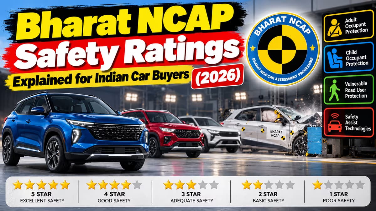 Bharat NCAP Safety Ratings Explained for Indian Car Buyers (2026)
