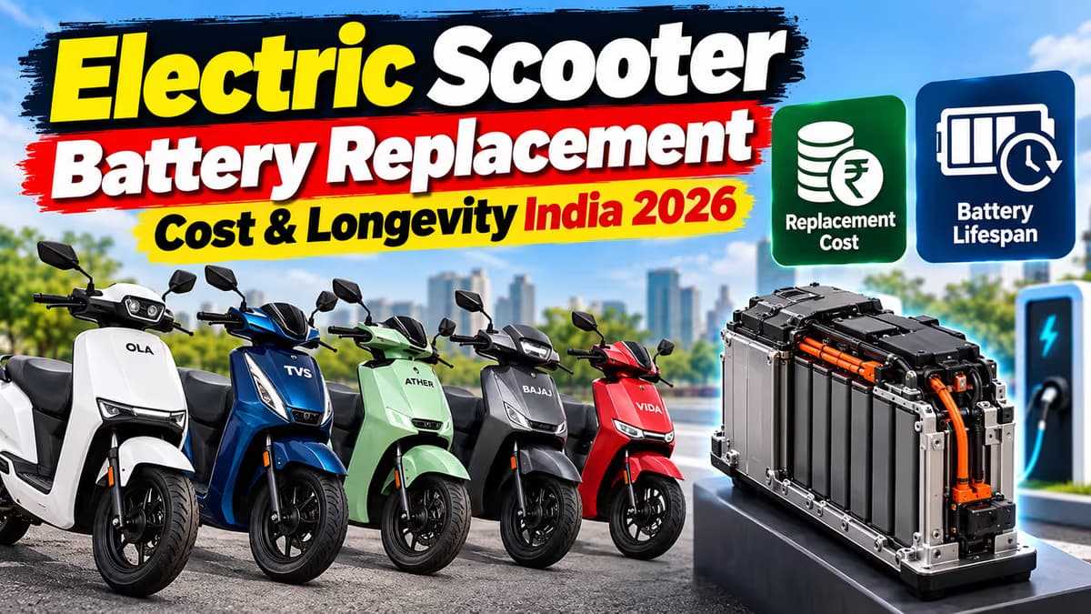 Electric Scooter Battery Replacement Cost & Longevity India 2026