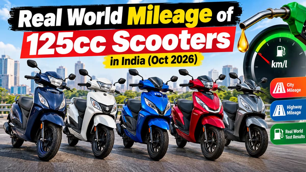 Real World Mileage of 125cc Scooters in India (Oct 2026)