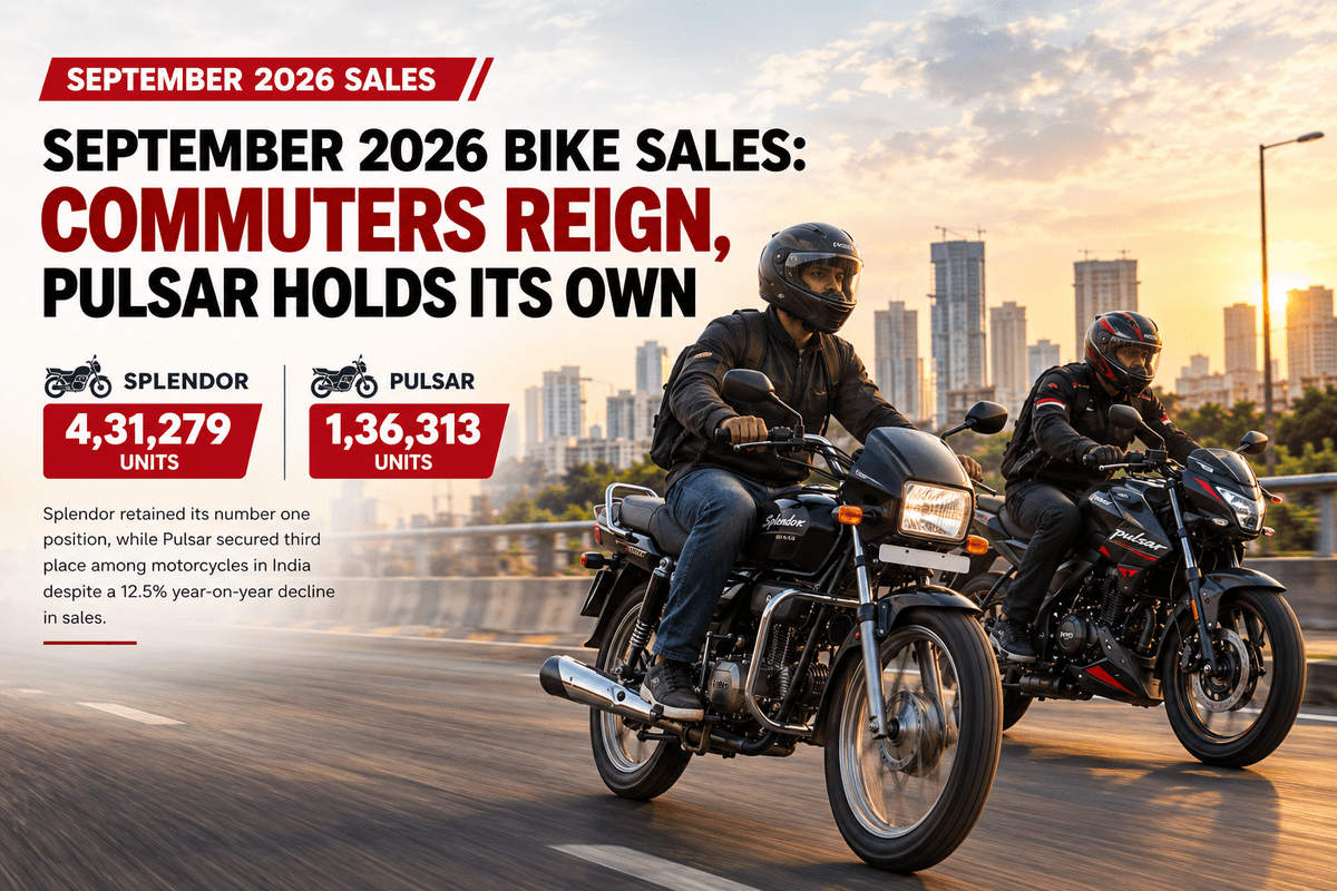 September 2026 Bike Sales: Commuters Reign, Pulsar Holds Its Own