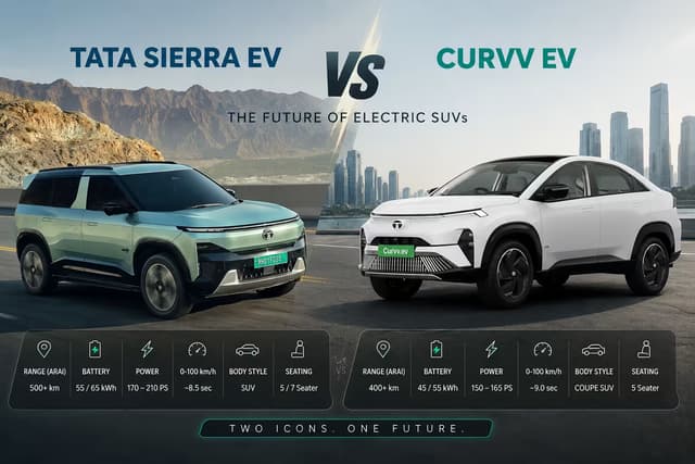 Tata Sierra EV vs Tata Curvv EV: Which is the Better Buy?