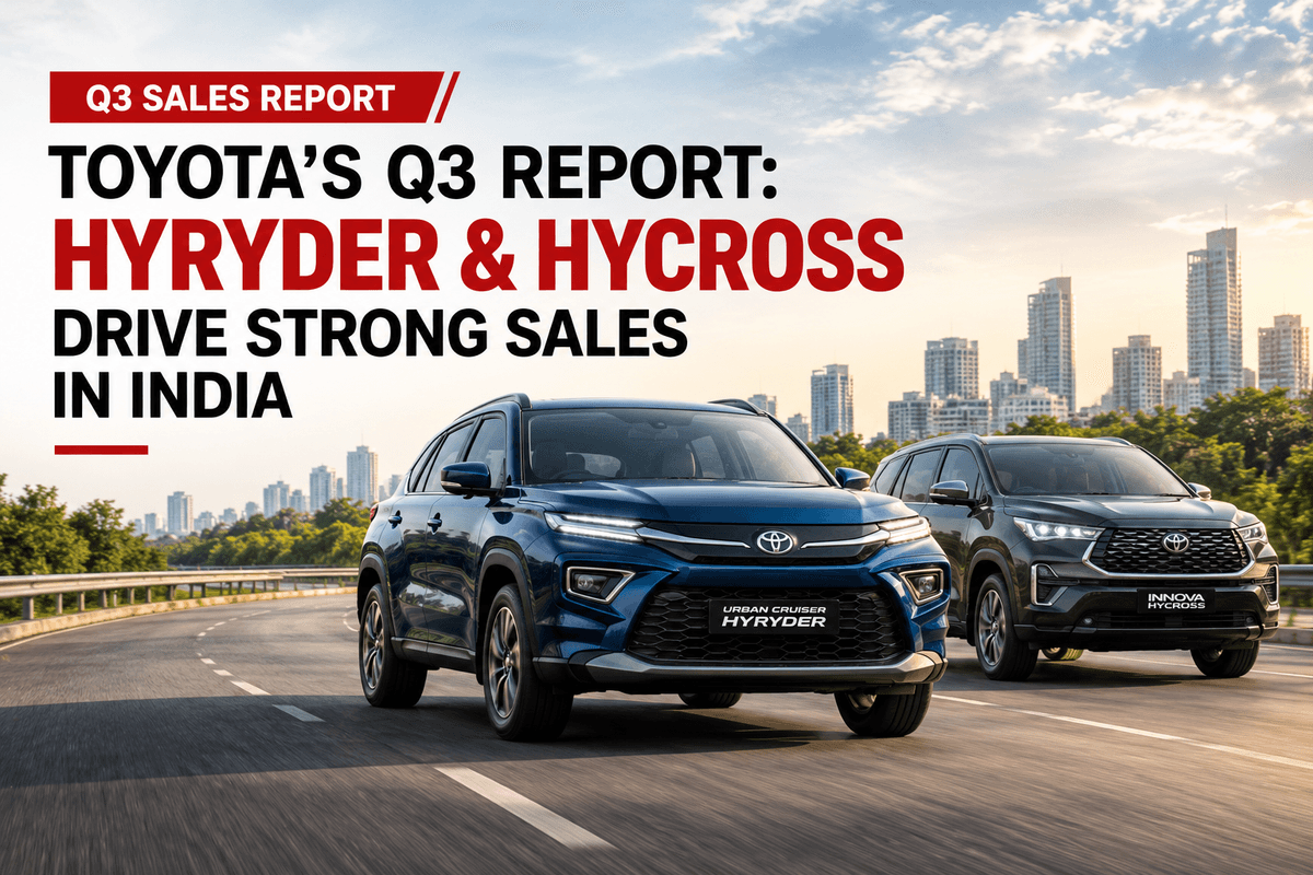 Toyota's Q3 Report: Hyryder, Hycross Drive Strong Sales In India